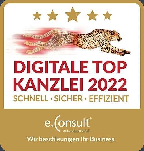 Zertifikat - Digitale Top Kanzlei 2022